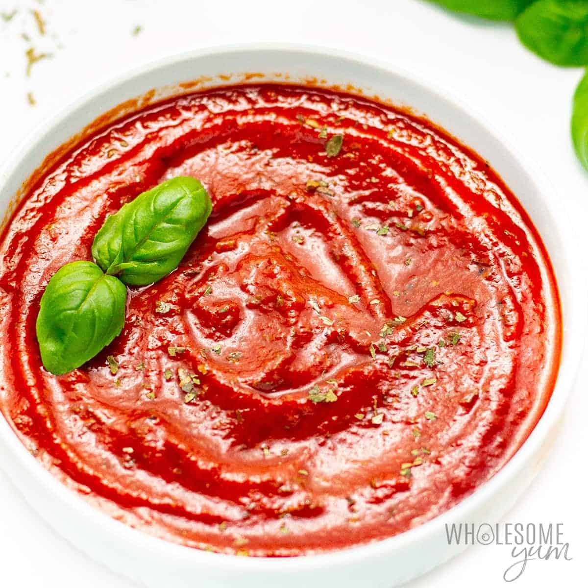 Keto Pizza Sauce Close-up Image