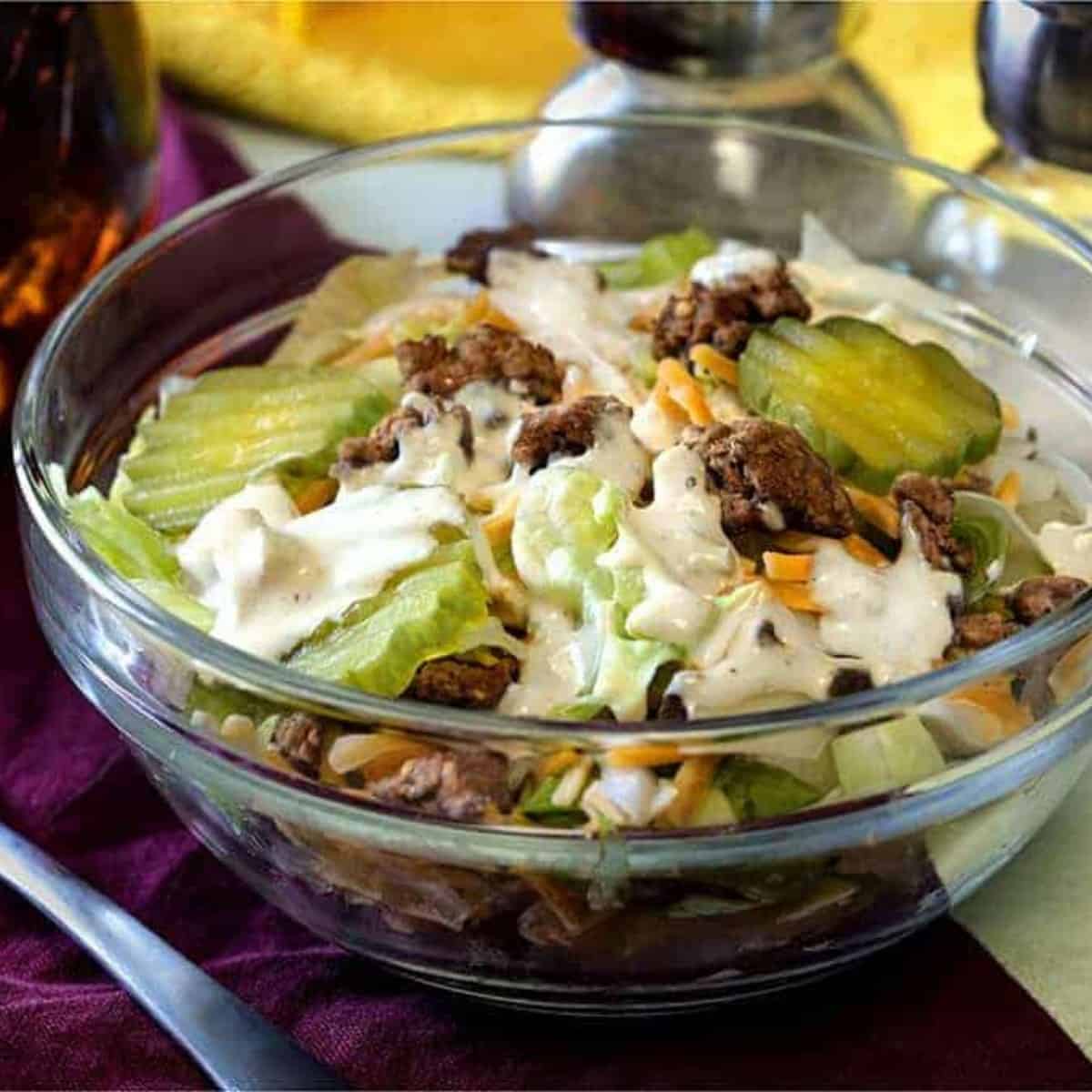 Keto Big Mac Salad